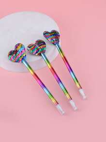 1入組愛心設計中性筆 - 彩色 - 查看 1