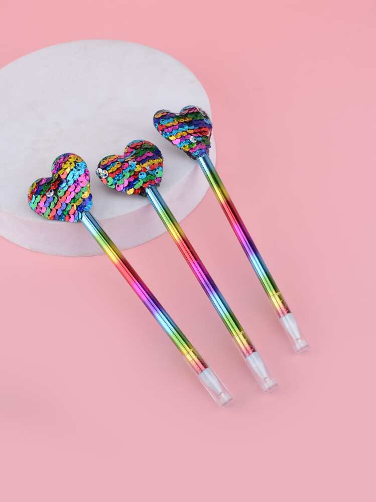 1入組愛心設計中性筆 - 彩色 - 查看 1