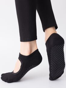 1 par Calcetines de yoga - Negro - Ver 1