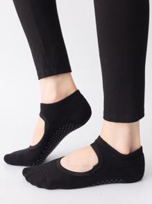 1 par Calcetines de yoga - Negro - Ver 6
