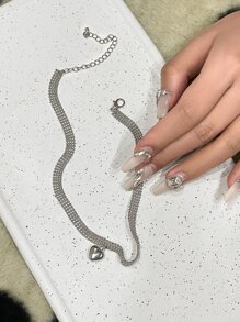 DAZY Heart Charm Choker Valentines
