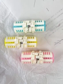 DAZY 3pcs Self-adhesive Hair Roller - Blue - View 3