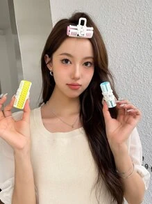 DAZY 3pcs Self-adhesive Hair Roller - Blue - View 4