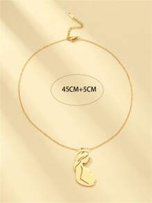 Figure Charm Necklace - Multicolor - View 3