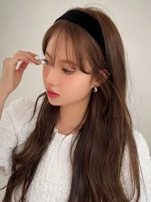 DAZY 素色寬髮箍 - 黑色 - 查看 5