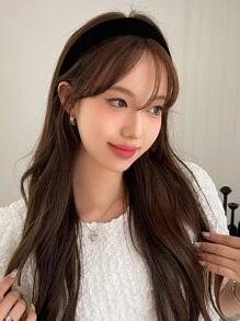 DAZY 素色寬髮箍 - 黑色 - 查看 9