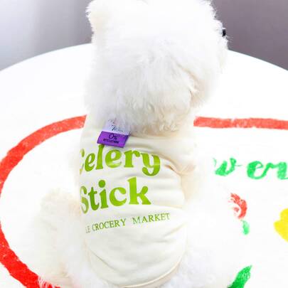1pc Letter Graphic Pet Tank