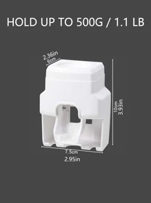 Giá đỡ bàn chải đánh răng tự động 1pc - Hồng - Xem 3