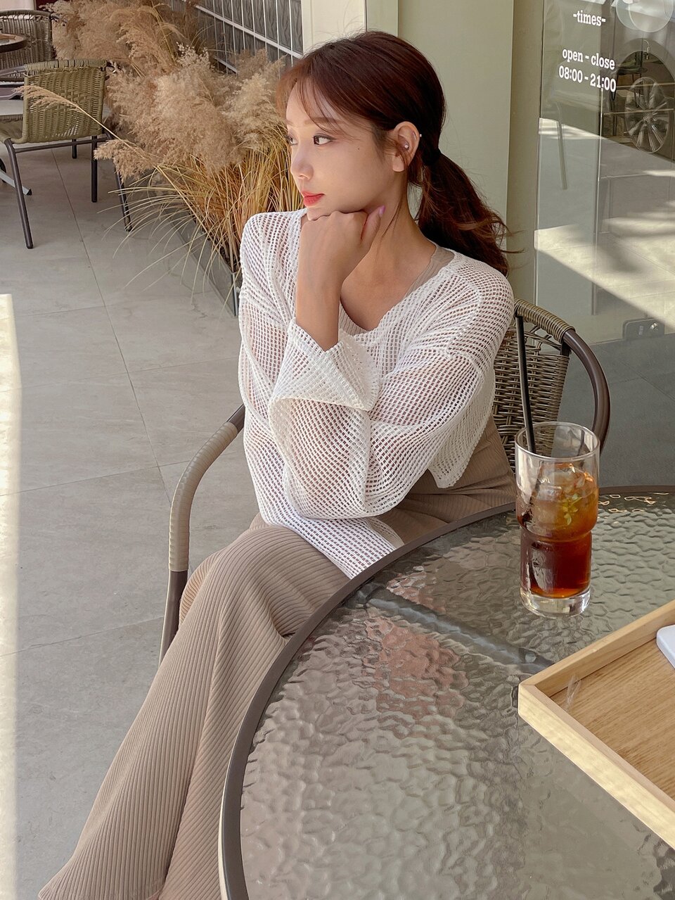 Solid Ribbed Knit Tank Dress