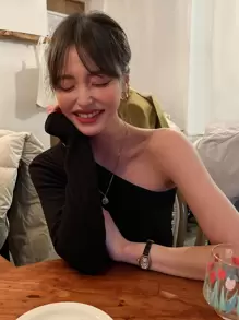 DAZY Solid One Shoulder Tee,Back To School Clothes Long Sleeve Women Tops,Fall Women Clothes - Black - View 1