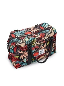 Leaf Graphic Duffel Bag - Multicolor - View 2