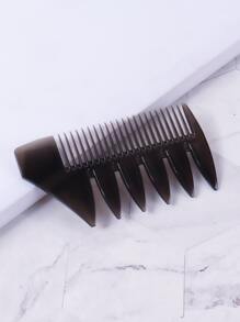 1 peine para peinar el cabello para hombres, peine para el cabello de dientes anchos, peine profesional para moldear y recoger en húmedo, peine de peluquería antiestático, peine húmedo para hombres y mujeres - Negro - Ver 4