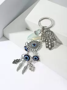 Llavero accesorio mano Hamsa & aojo - Multicolor - Ver 1