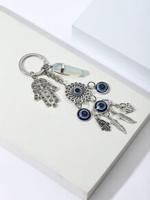 Llavero accesorio mano Hamsa & aojo - Multicolor - Ver 2