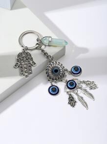 Llavero accesorio mano Hamsa & aojo - Multicolor - Ver 3
