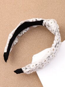 Diadema con margarita - Blanco - Ver 3