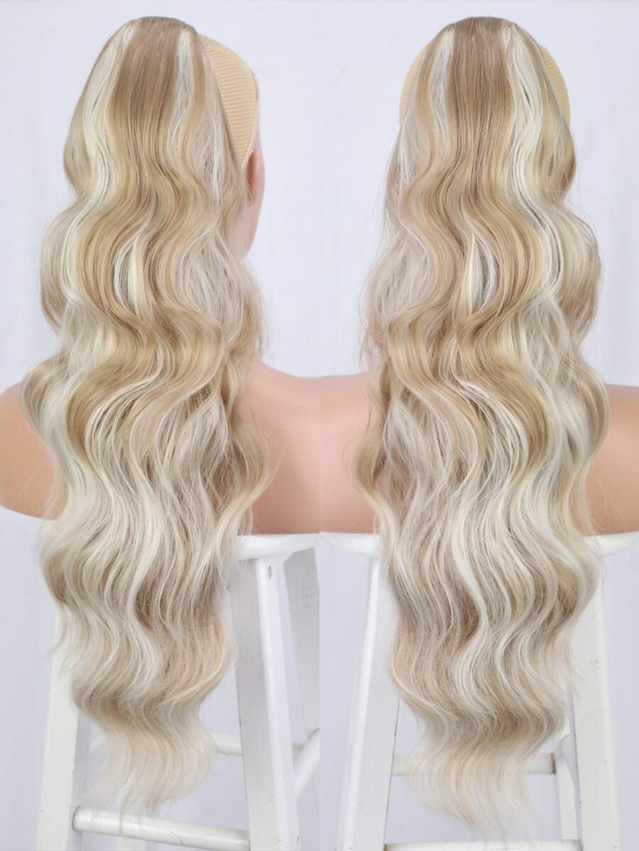 1 Máy Tính Dài 24 Inch Sóng Thân Đuôi Ngựa Tóc Tổng Hợp Chịu Nhiệt Quấn Dây Rút Bộ Tóc Giả Dành Cho Phụ Nữ Sử Dụng Hàng Ngày