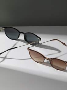 2 副女士铆钉细节太阳镜海滩配饰复古太阳镜海滩太阳镜女士海滩配饰太阳镜太阳镜遮阳基本款和适合毛衣牛仔裤运动裤连帽衫夹克连衣裙和长袖衬衫的时尚遮阳优雅装扮家庭出游旅行度假夏季海滩度假、户外、旅行