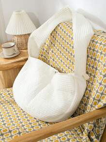 1入組素色便攜寵物攜帶包 - 白色 - 查看 2