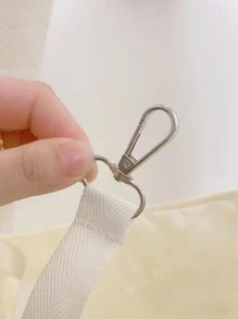 1入組素色便攜寵物攜帶包 - 白色 - 查看 3