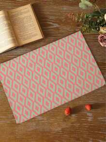 1 pieza Mantelito individual con patrón geométrico - Multicolor - Ver 3