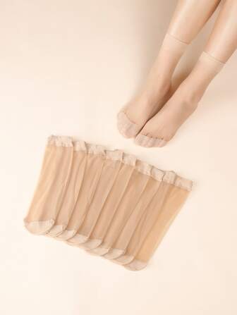 10 paires Chaussettes unicolores