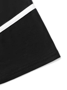 Manfinity Homme Men Contrast Piping Tee - Black - View 5