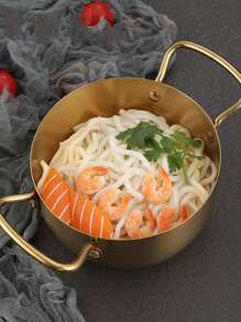 1pc Stainless Steel Pot - Gold - View 5