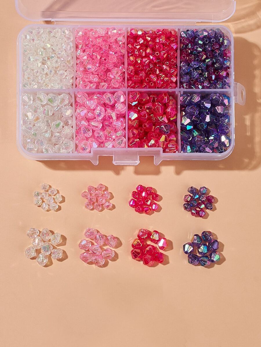 1 caja Accesorio de joya DIY cuenta - Multicolor - Ver 1