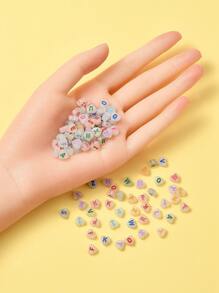 1pack Glow In The Dark Heart Detail DIY Bead - Multicolor - View 2