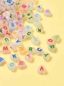 1pack Glow In The Dark Heart Detail DIY Bead - Multicolor - View 4