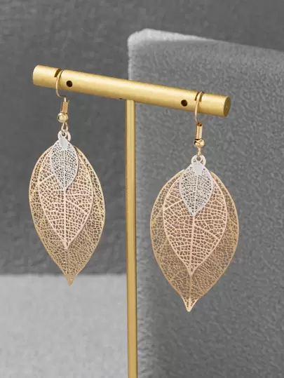 叶形耳环