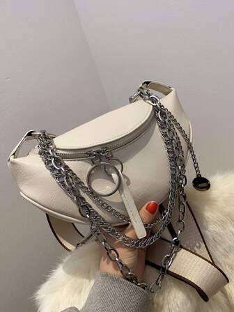 Minimalist Chain Decor Novelty Bag