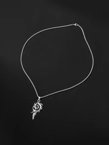 MSCXDK 1 st Men Rund Pointer Quartz Watch & 1st Halsband - Svart - Visa 3