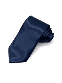 Men Solid Tie Casual Perfect For Friend As A Gift - Blue - View 1