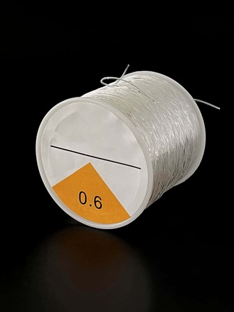 1 rollo Accesorio de joya DIY 0.6mm 100m cristal hilo
