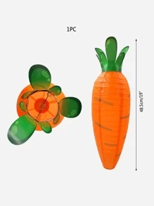 1入組胡蘿蔔設計裝飾紙燈籠 - 彩色 - 查看 3