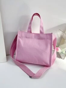 極簡風格方包 - 粉色 - 查看 2