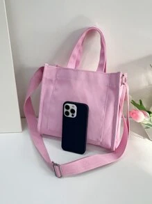 極簡風格方包 - 粉色 - 查看 6