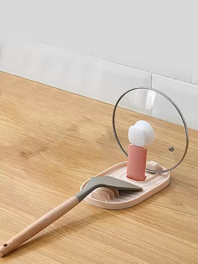 1pc Foldable Kitchen Drain Simple Practical Pot Lid Holder