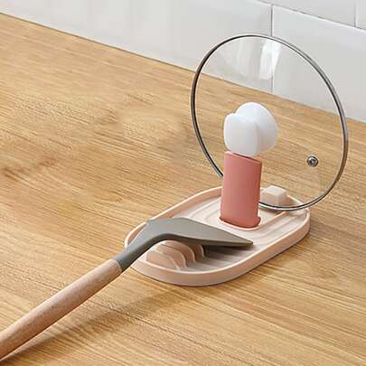 1 cái Cống nhà bếp có thể gập lại Giá đỡ nắp nồi đơn giản thiết thực