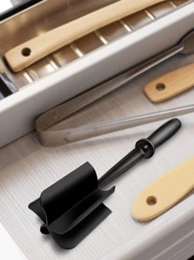 1pc Premium Heat Resistant Meat Grinder Smasher For Hamburger Meat Meat Beef Turkey Potato Masher Kitchen Tool Chopper - Black - View 4