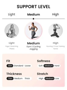 Easithlete Bóng Quần bó chạy Liền mạch Sấy khô nhanh Căng trung bình Kiểm soát bụng Quần tất thể thao - Màu Lilac Tím - Xem 7