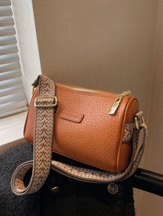 迷你荔枝紋壓花水桶包