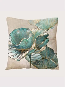 1pc Floral Print Cushion Cover Without Filler - Multicolor - View 1
