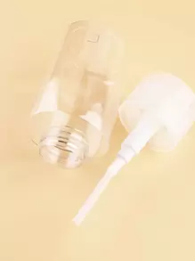 FULL BEAUTY 1Pc Transparent Acetone Nail Polish Remover Pump Empty Dispenser Bottle For For Cleanser Toner Nail Polish Remover Pump Lip & Eye Makeup Remover - Clear - View 4