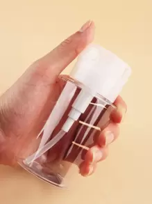 FULL BEAUTY 1Pc Transparent Acetone Nail Polish Remover Pump Empty Dispenser Bottle For For Cleanser Toner Nail Polish Remover Pump Lip & Eye Makeup Remover - Clear - View 5