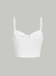 SHEIN MOD Top de tirantes con diseño cruzado - Blanco - Ver 2