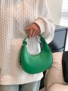 Mini Minimalist Hobo Bag - Green - View 4