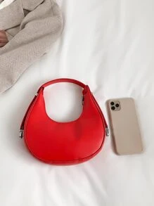 迷你極簡風格流浪包 - 酒紅色 - 查看 6